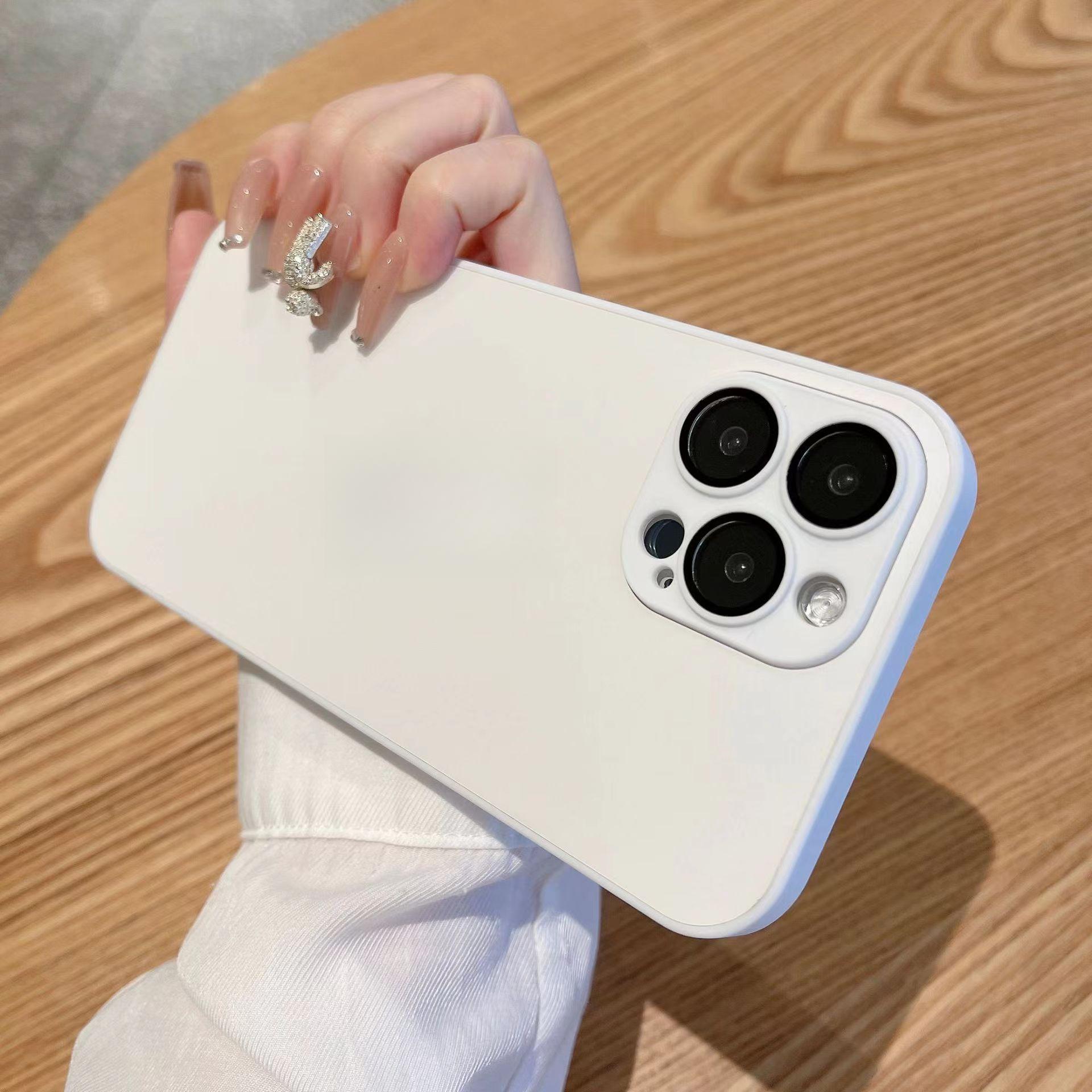 

Подходит для чехла для телефона iPhone16promax, оригинальный цвет iPhone 14, матовый AG 15, с защитной пленкой для объектива, 12 защитный чехол Apple 11Promax