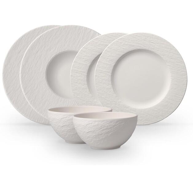 

Сервиз столовый Villeroy & Boch Manufacture Rock blanc Starter, 6 предметов (1042408950)
