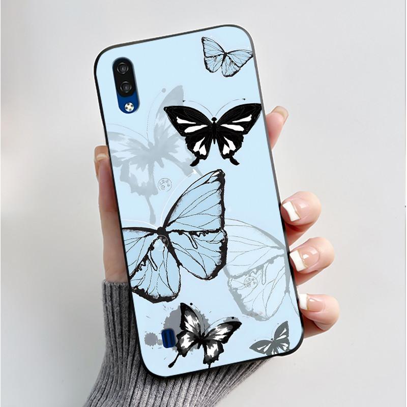 Phone Case For ZTE Blade A51 Lite / A5 2020 Casing Luxury Fashion Butterfly Flower Black Jelly Soft TPU Case Silicone Back Cover
