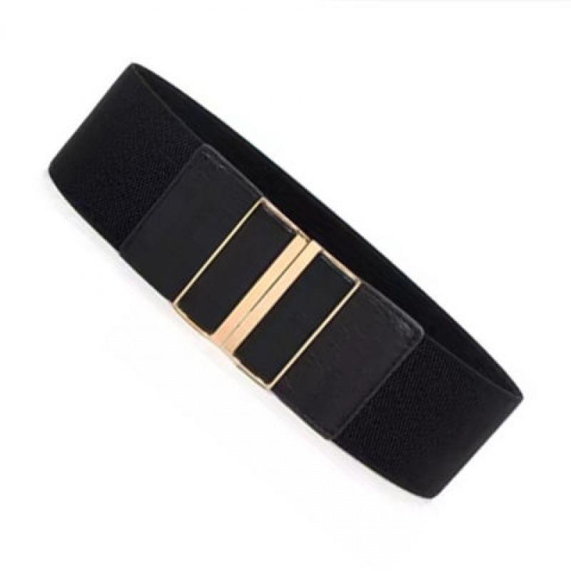 And Stylish Comfortable Black Elastic Waist Belt For Women Ideal For Dressy Wear Casual