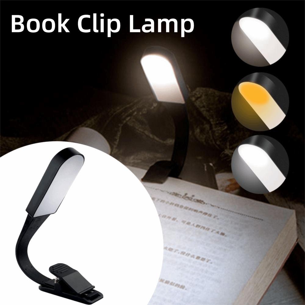 Adjustable Book Clip Lamp 360 Degree Bending Portable LED Reading Lights Touch Dimming Detachable Mini Table Lamp Dormitory