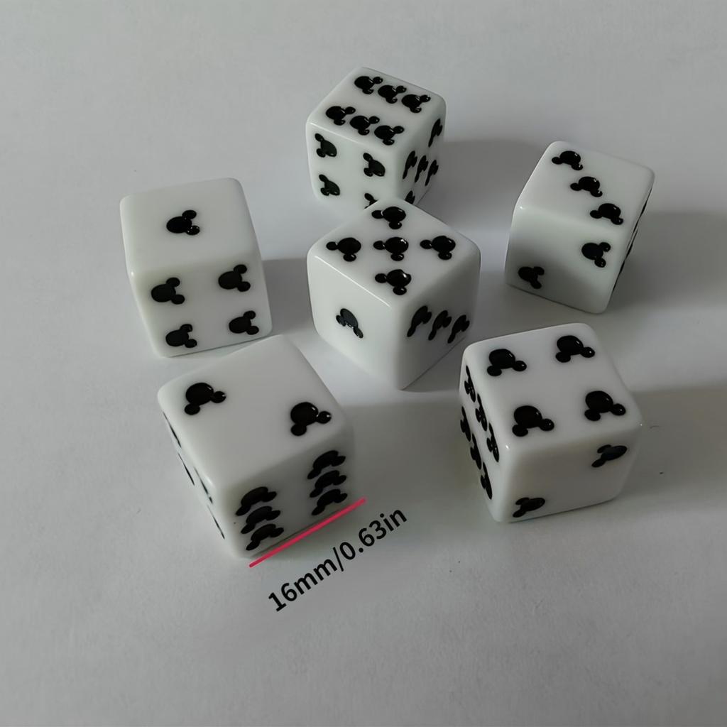 Mouse Ears Dice Set - Perfect for Christmas, Halloween, Thanksgiving, Birthday Gifts, Party Games & Themed Events Accessories.