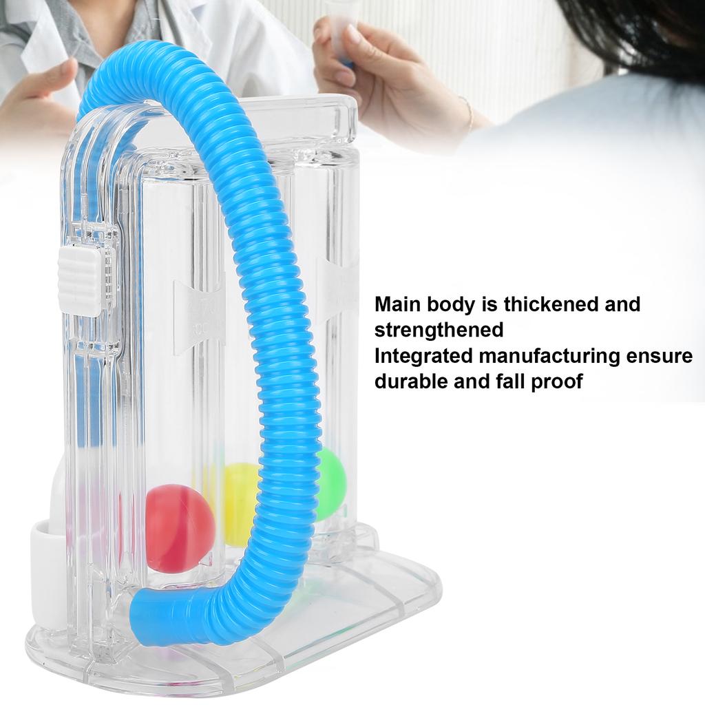 Dychové cvičebné zariadenie Tri guľôčky Hlboké dýchanie Tréning vitálnej kapacity Pľúcne cvičebné zariadenie