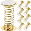 10Pcs Spring Base Double Sided Adhesive Strong Hold Wobble Springs for DIY Crafts Dashboard Mount Shaking Head Spring
