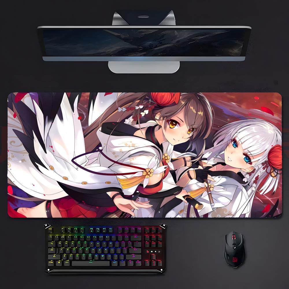 Game Anime AAzur LLane Mouse Pad Large Gaming Mousepad With Stitched Edges Thickened Desk Mat Pc
