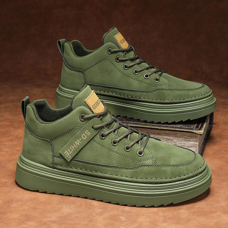 

Рабочая мужская обувь осень-зима с толстой подошвой, нескользящая, водонепроницаемая и износостойкая, для кухни, поварская обувь, мужская повседневная обувь для серфинга, новинка 2024 года 44 зелёный