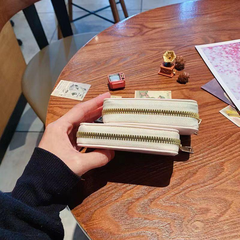 Sac à cartes PU fermeture éclair porte-cartes dessin animé sacs à certificats porte-cartes portefeuille femmes
