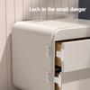 General Baby Door Safety Locks Anti-Opening Cabinet Open Glass Cabinet Safety Lock Anti-Clip Hand Door Lock Fixing Clips