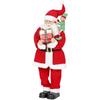 4ft Life Size Singing Dancing Santa Claus Musical with Elf 120 cm
