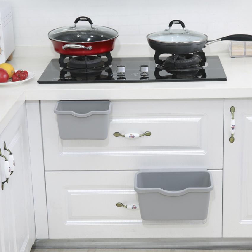 Wall-Mounted Trash & Storage Bin for Kitchen, Office, Dorm