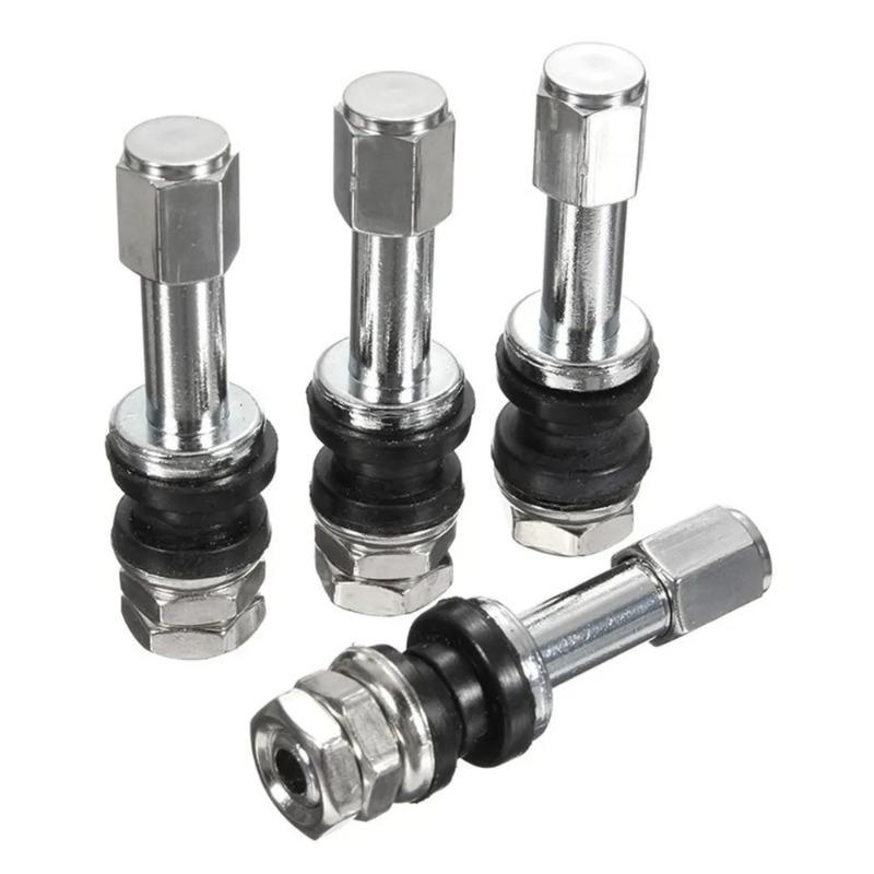 4Pcs TR48e Bolt Screw On Tire Valve Stem For Car Truck Motorcycles Scooters Mopeds Rims Automotive Tire Professional Accessories