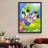 Full Round Diamond Painting Mickey Mouse Under The Lotus Leaf Art Rhinestone Picture Mosaic DIY 5D Cross Stitch Embroidery Home Decoration