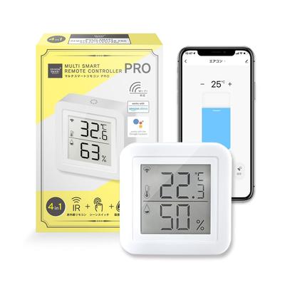 Edison Smart Smart Remote Control That Can Be Used Cordlessly Thermometer and Hygrometer Can Be Used with Batteries Alexa Compatible Learning Remote