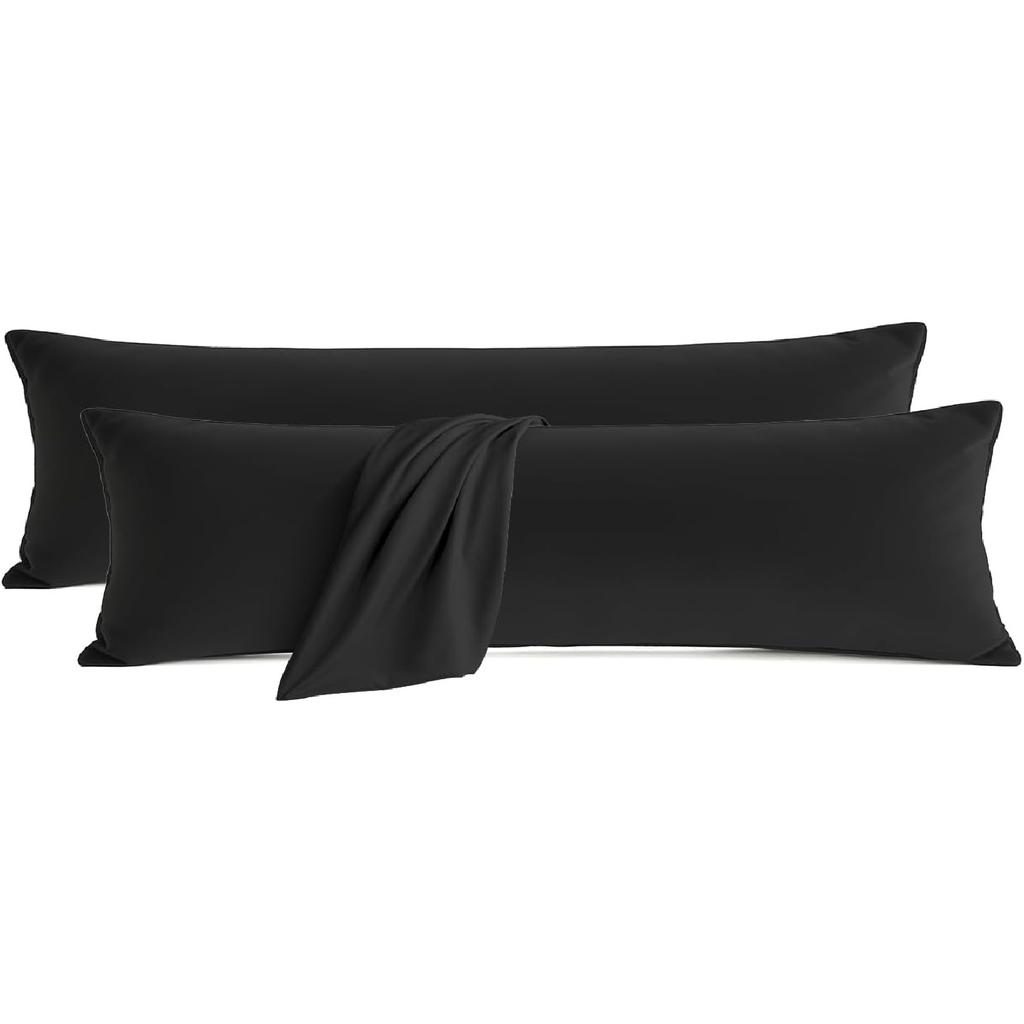 Q&J Fabric Co. Bedding Pillow Cases Standard Size Set of 2 – Soft Brushed Microfiber Pillow Cover, Wrinkle-Free, Fade-Resistant, Envelope Closure