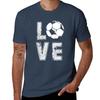 Girls Unisex Love Soccer Football Tshirt Lightweight Hiking Tshirt