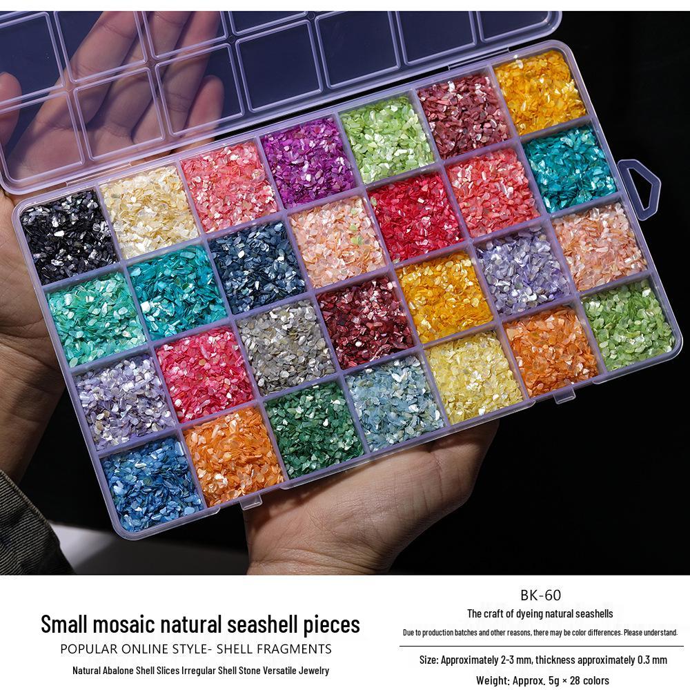 Mother-of-Pearl Shell Nail Art & Brooch Hairpin DIY Craft Kit