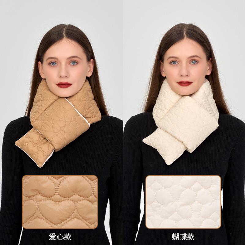 Autumn and winter embroidered scarf men's and women's fashion scarf accessories trend love warm velvet versatile scarf