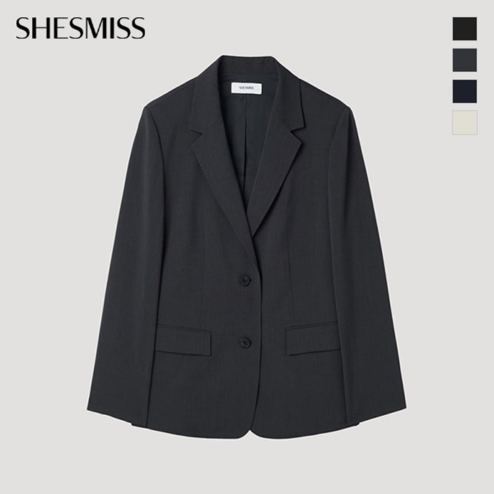[She S miSS] Notched Two Button Setup Jacket SwSjkp22080