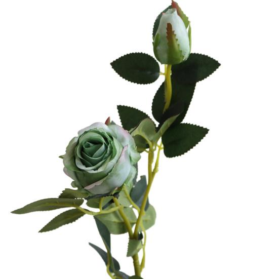 Artificial Flower Faux Silk Flower Fabric Soft Pliable Petals Flexible Stems Fake Roses Home Decor Wedding Bouquets Photo Props