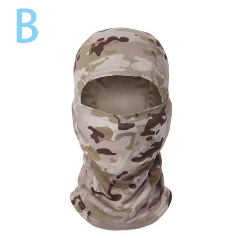 Taktická kukla Celoobličejová maska ​​Kryt Kryt Cyklistický Airsoft Myslivecká čepice Kamufláž Kukla Šála Lyžařská Cyklistická čepice