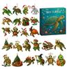 2025 Weihnachts-Schildkröte 2D Adventskalender Kreativer und skurriler Schildkröten-Schmuck Weihnachtsgeschenk Dekoration Handgemachte DIY-Geschenke