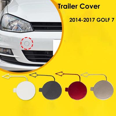 For VW Golf 7 Mk7 2014-2017 Front Bumper Trailer Cover Hook Cover Towing Hook Cover Plug Bumper Plug White 5GG 807 241