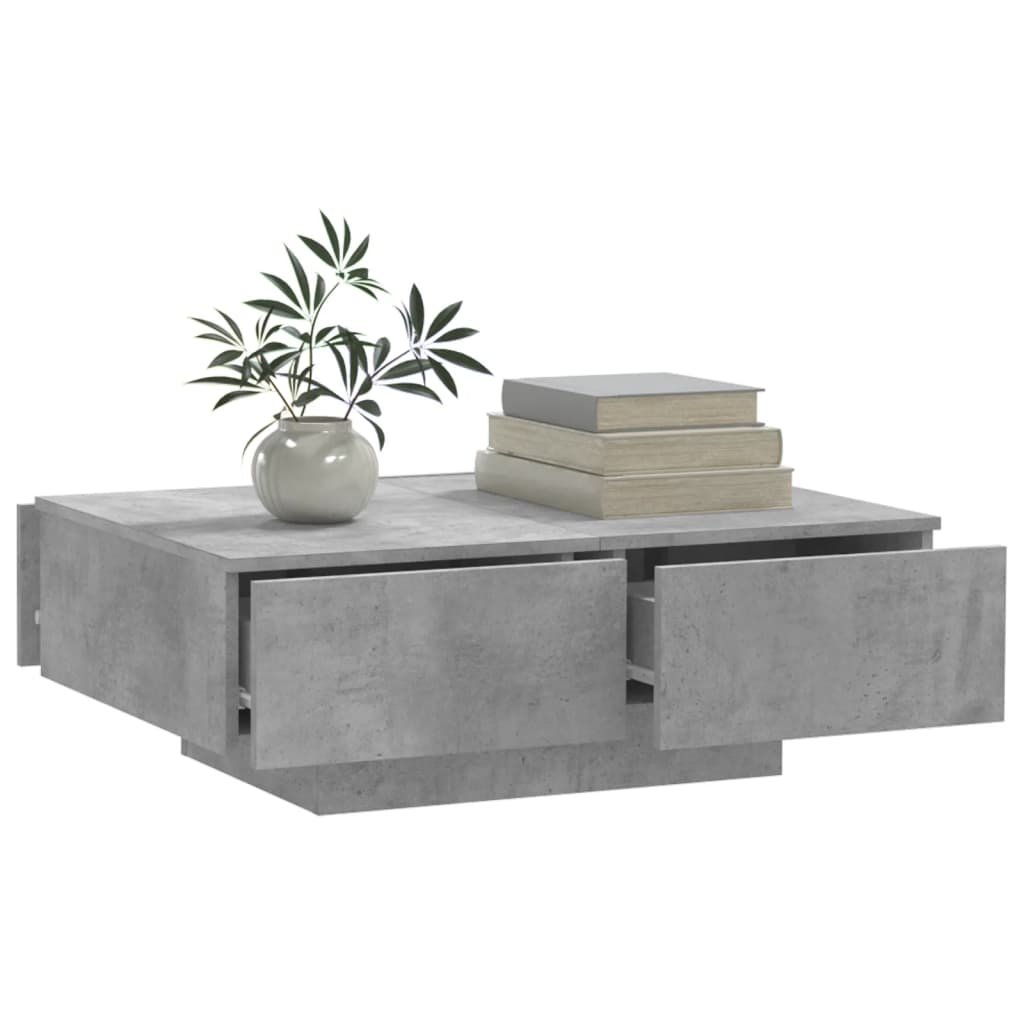 Vidaxl Salontafel, Beton Grijs, 90X60X31 Cm