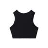 New Nike Logo embroidered Ribbed Cop Top FB8280-010