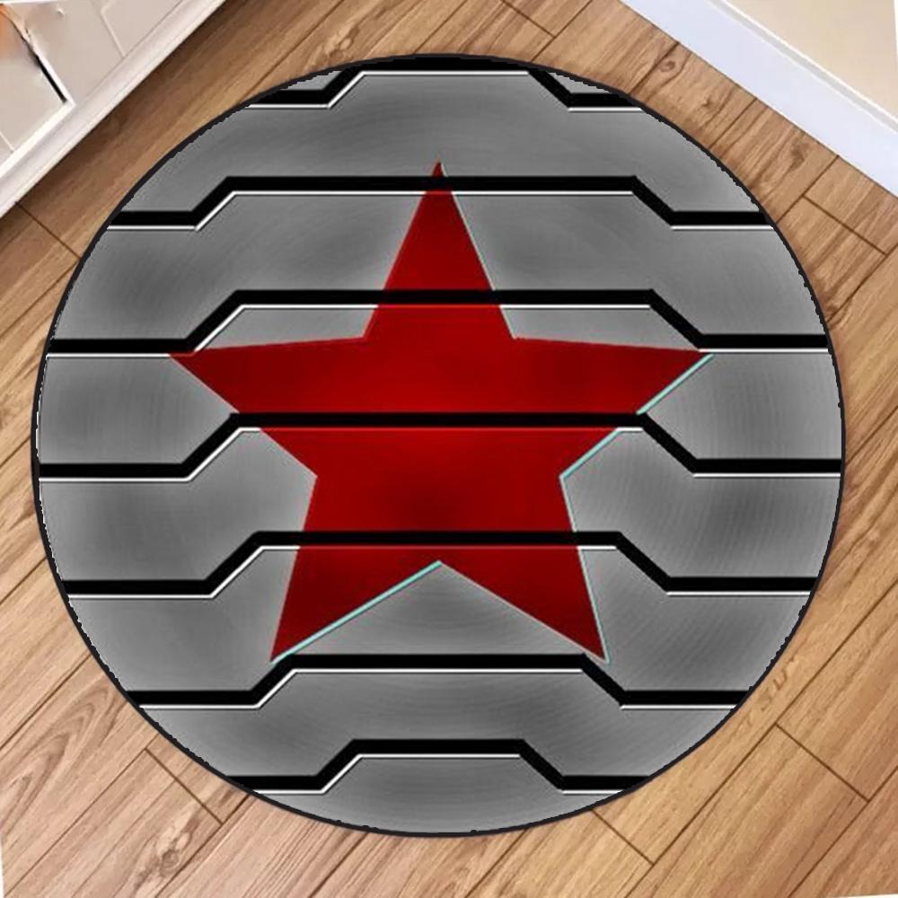 

MINISO Marvel Super Heroes Bucky Barnes Rugs Winter Soldier Carpet Boys Bedroom Bedside Soft Decorative Carpet Bathroom Mat 80x80cm