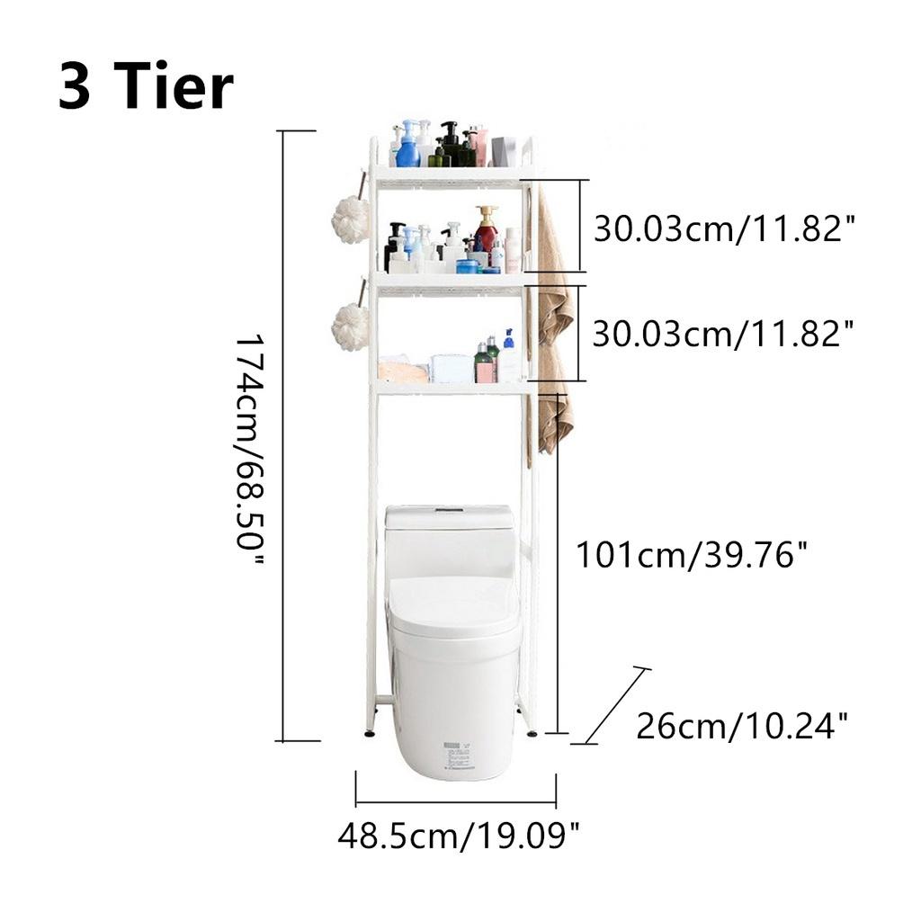 

1/2/3-ярусная новая полка для хранения в ванной, напольная полка, стеллаж для хранения в туалете, нескользящий пол, туалет, умывальник, стиральная машина 1Tier зелёный