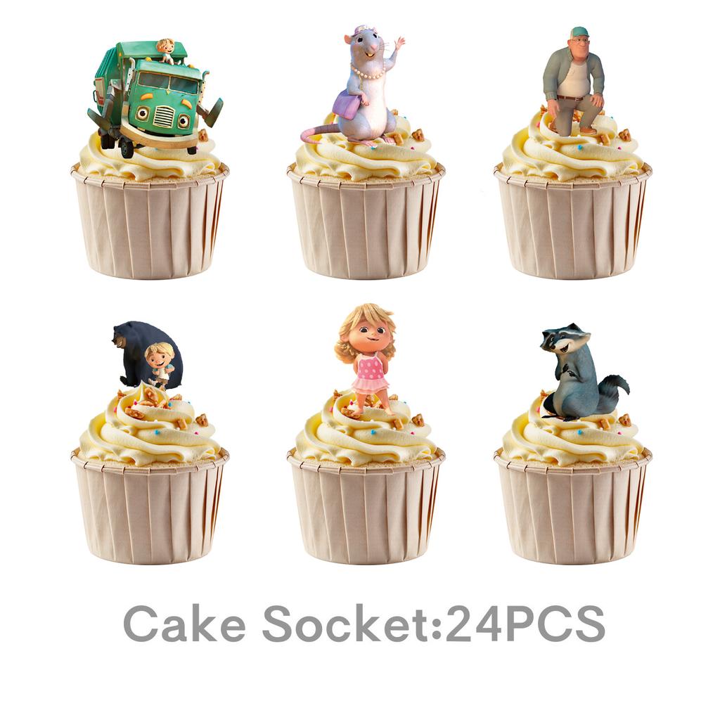 Hank Trash Truck Birthday Party Supplies Plate Cup Backdrop Balloons Cake Topper Gift Bag For Kids Favors Birthday Decoration