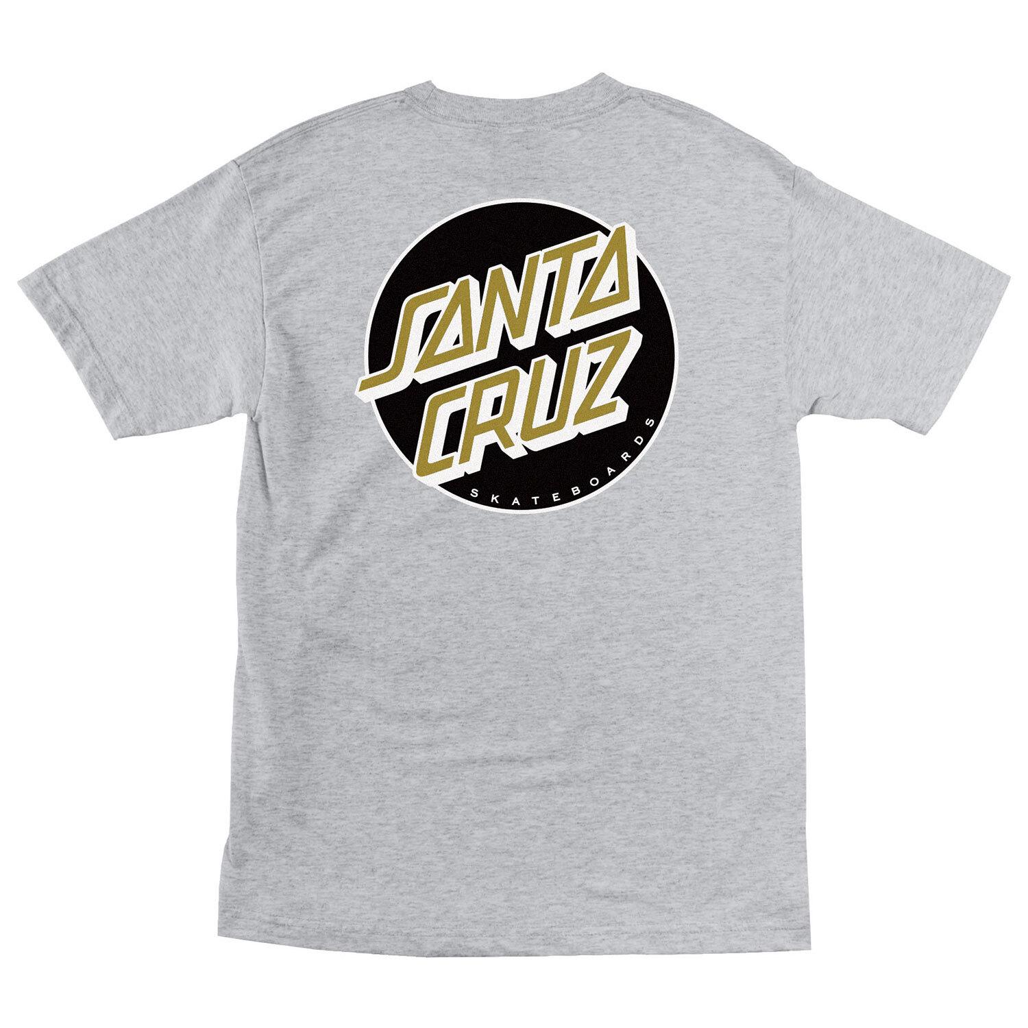 New Santa Cruz Skateboards Shirt Other Dot Heather Grey Black Gold XXXXL