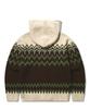 TRILLION Washable Nordic Jacquard 2-Way Hooded Zip-Up Knit [Beige]
