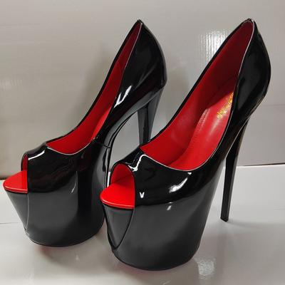 Sapatos de Pole Dance Sexy para Mulheres Scarpins Festa Clube Plataforma Salto Alto 20cm Sapatos Sandálias de Verão Sapatos Stripper