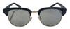CYPHUS Clubmaster UV Protection Sunglasses, Style, Unisex, (Black/Light Gray)