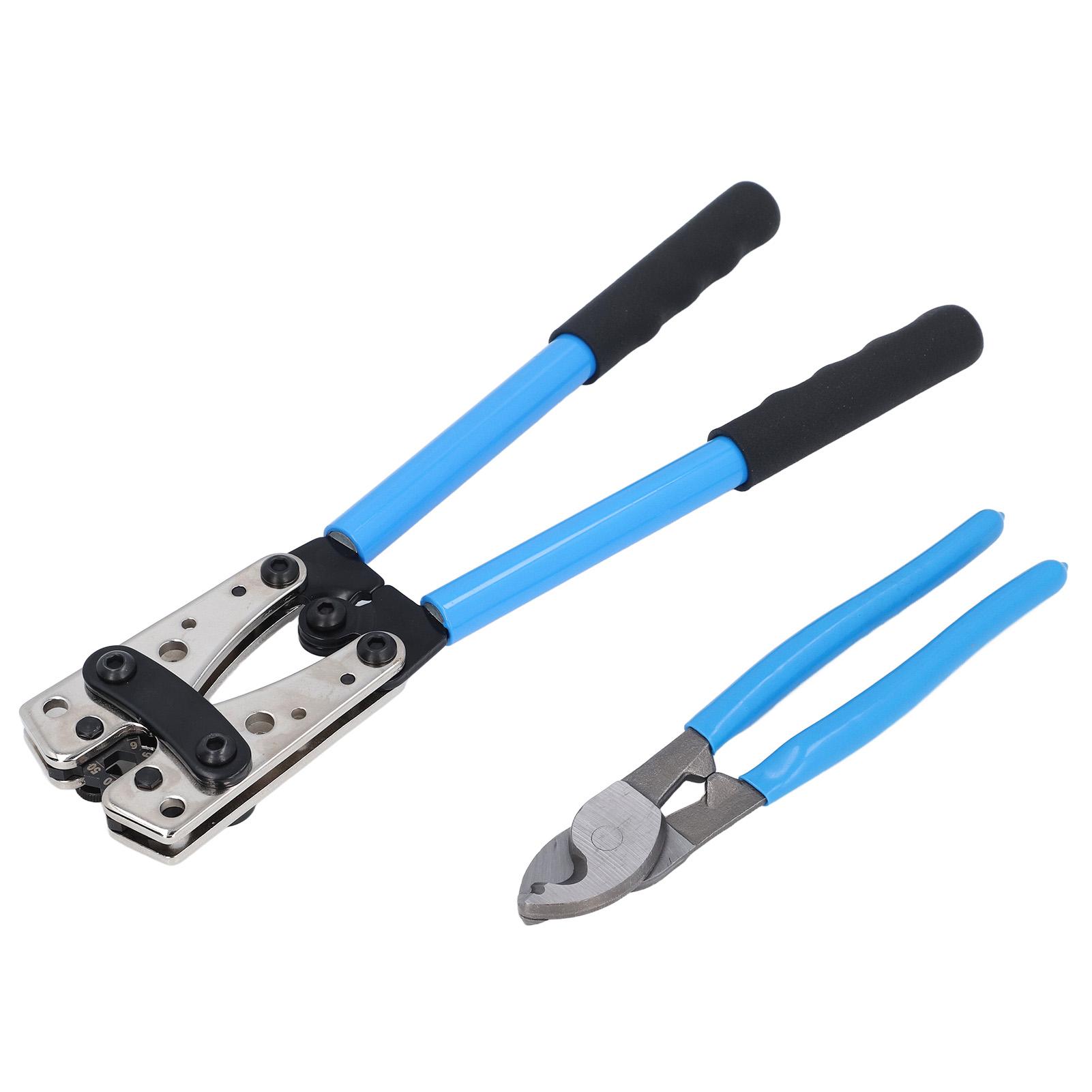 

Набор инструментов для обжима кабельных наконечников аккумулятора, обжимной инструмент для проводов, кусачки, с клеммами для электрика