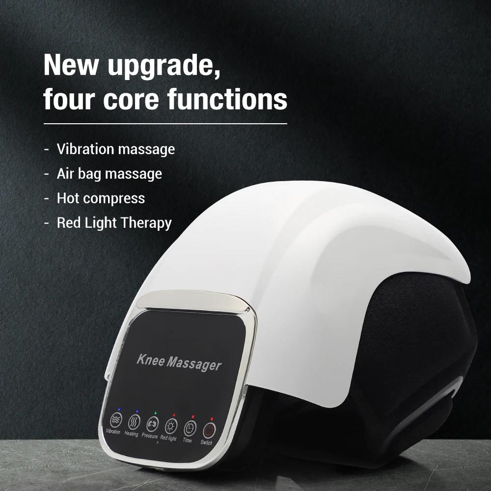Electric Heating Knee Massager Vibrating Hot Compress Airbag Massage Red Light Joint Massage Rehabilitation Muscle Relief