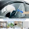Window Squeegee Professional Window Cleaning Tool Kit Squeegee and Scrubber with 53inch Stainless Steel Pole