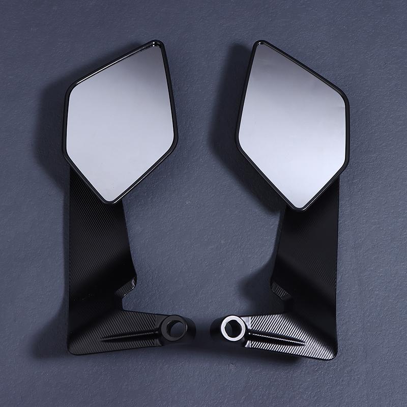 Espelhos de Motocicleta Winglets Stealth Espelho Grande Superfície de Espelho Asas Espelho 10mm/8mm Espelho Retrovisor de Motocicleta