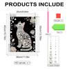 Pearl Painting Cat Shape Beaded DIY Frameless Handmade Craft DIY Pearl Painting Kits for Home Wall Women Birthday Mother's Day