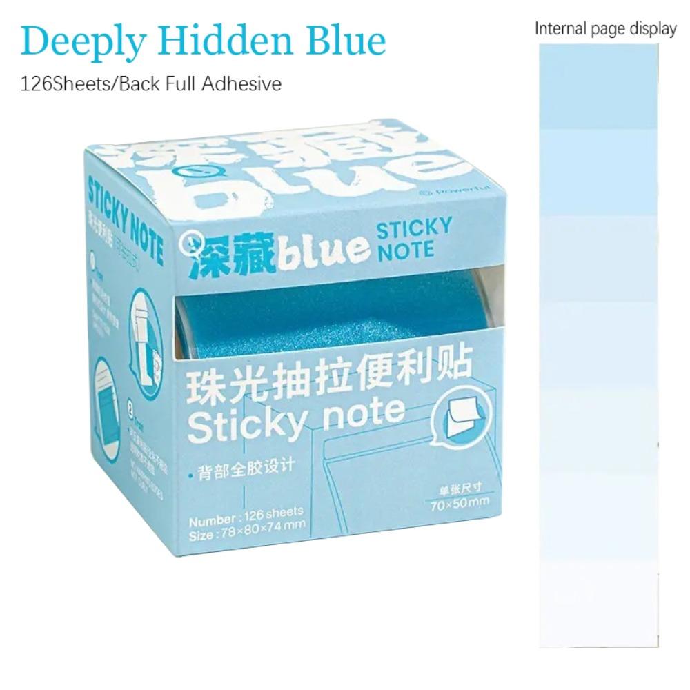 126Sheets Aesthetic Stationery Pull-Out Label Stickers Sticky Notes  School Office