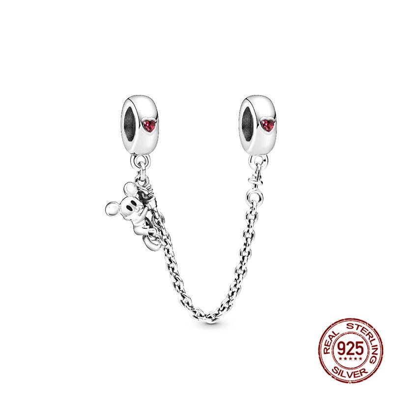 New  Mickey Minnie Beaded Marvel Lron Man Charms Plata De Leyoriginales Fit Bracelet Diy Jewelry Making Women'S Gift