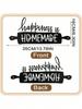 Vintage Farmhouse Metal Wall Decor "Happiness Comes From Life" Kitchen Sign