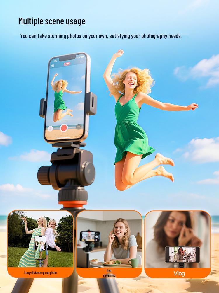 Wireless Magnetic Self-Timer Display with Fill Light & Screen Projection for Remote Photography