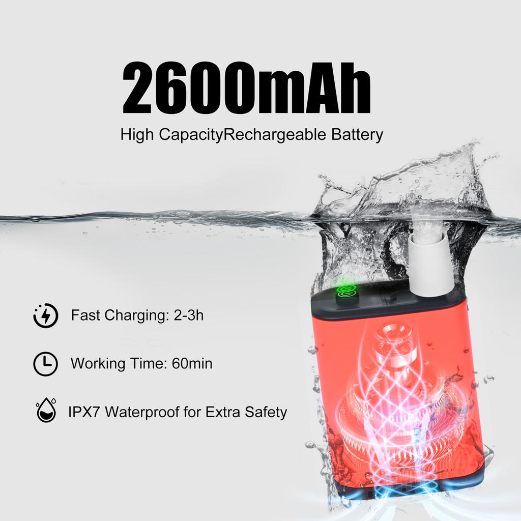 Przenośny Prysznic Elektryczny Kempingowy z 3 Ustawieniami Strumienia Wody Bezprzewodowa Pompa Prysznicowa Zewnętrzna z Rurą 5,9 stopy Kąt Stojak dla Tr