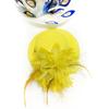1 buc Pălărie fascinator cu pene pentru copii, pentru domnișoara de onoare, accesorii de păr, podoabă de cap, decor cu mărgele de perle, agrafe de păr