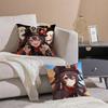G-Genshin Impact-MT Cute Hu Tao Pillow Case Printing Pillowcase Living Room Sofa Cushion Cover Bedroom Room Decor