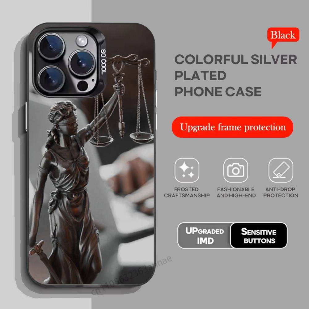 Law Lawyer Judge Justice phone Case for iPhone 17 11 12 Pro Max Plus Mini Air SE  16e 14 15 16 13 Soft Shell