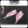 150MM*50MM For S1000R 2X Motorcycle Fairing Shell Head Hollow Sticker Decal A Pair