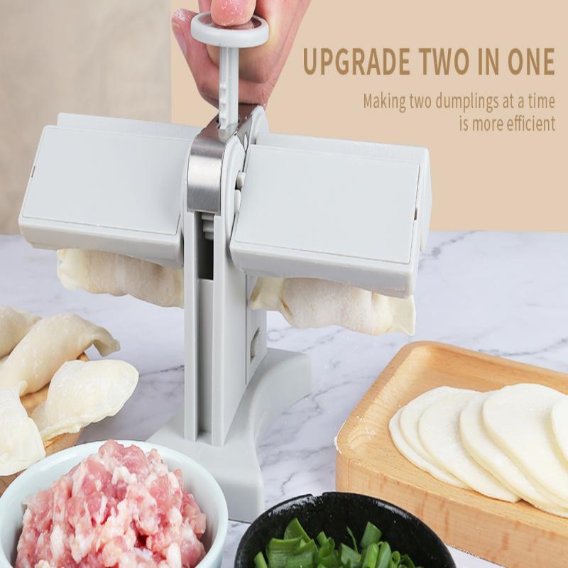 1pc Manual Press Dumpling Maker Easy To Use Mould DoubleHead Wrapper Dumpling Pastry Making Tools Food Machine Kitchen Accessories